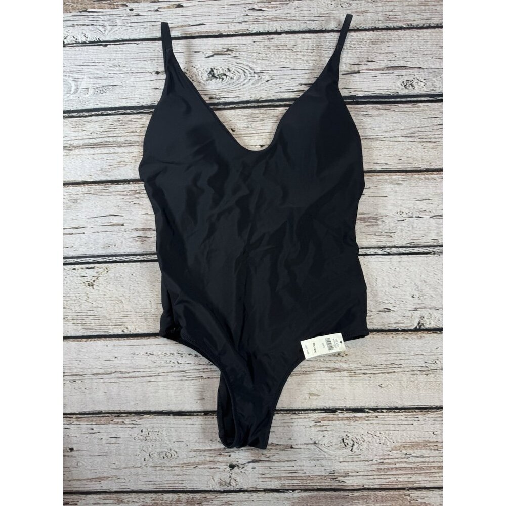 AMERICAN EAGLE AERIE BLACK One-piece SWIMSUIT NWT